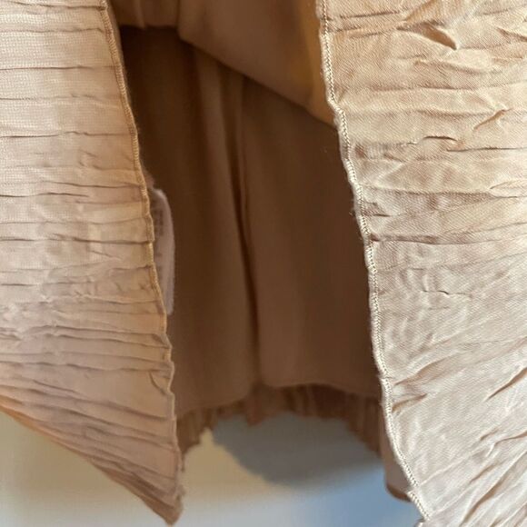 BCBGMAXAZRIA Averil Sequin Pleated Tiered Sleeveless Mesh Mini Dress | SZ L - Picture 8 of 17